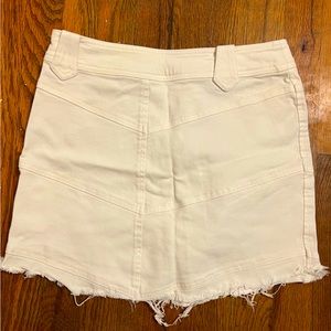 White Ideology Jean Skirt